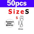 50pcs Silver S