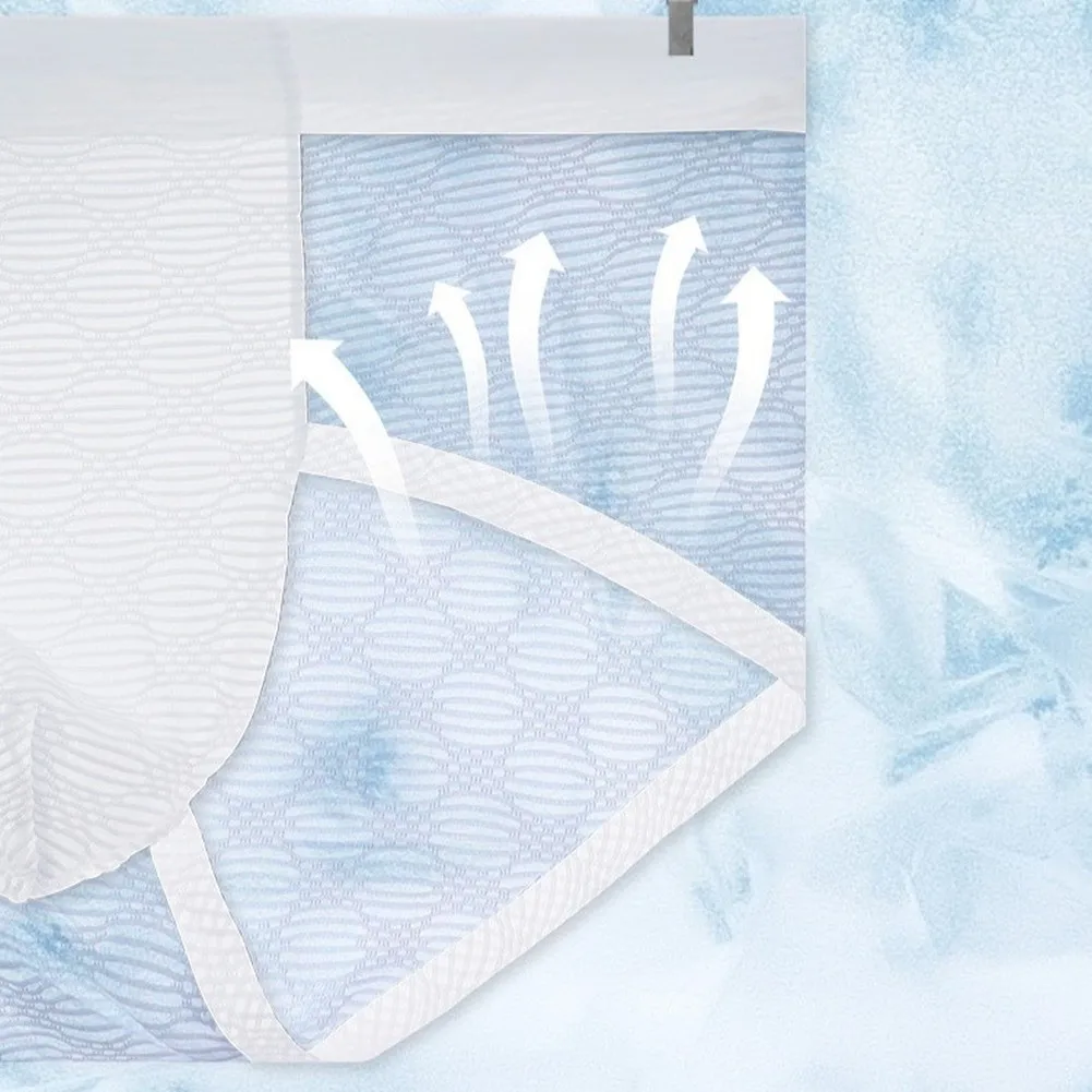 Ice Silk Men's Briefs Underwear Hollow Breathable Design Bulge Support Pouch 88% Nylon 12% Spandex Solid L-3XL