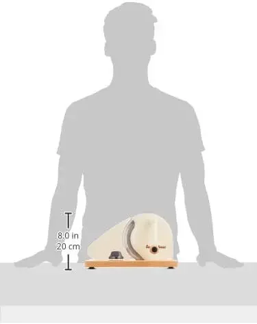 Klassieke handmatige broodsnijmachine, 11,75 inch bij 8 inch, crème, (72082)