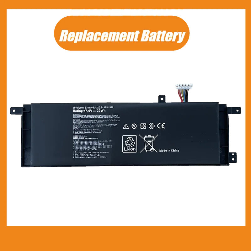 

New Replacement Laptop Battery 7.6V 4040mAh B21N1329 for Asus X403 X403M X453 X503 X503M X503S X553 F453 F553 P553 P553M