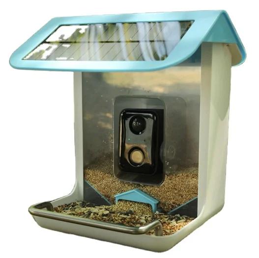 Outdoor Wildlife Wifi Camera Capture Pictures Photos Video AI Recognize Bird Species Smart Bird Feeder for Garden