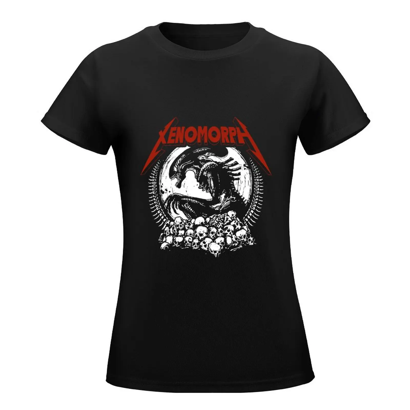 Xenomorph Alien Metal T-Shirt plain plus size tops anime clothes korean Women's clothes