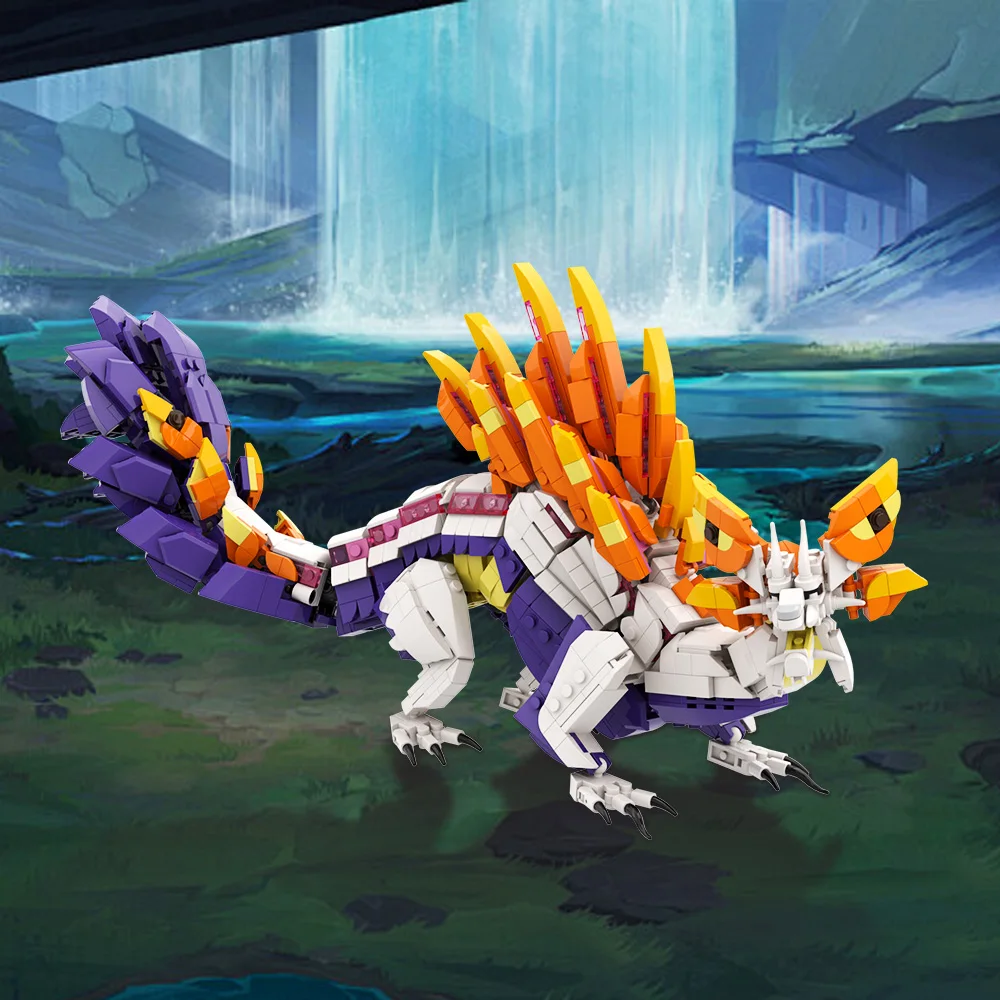 MOC ภาพยนตร์ Monster Bubble Fox Dragon Building Blocks รุ่น Mizutsuness ตัวอักษร Huntereds อิฐประกอบของเล่นสําหรับของขวัญเด็ก