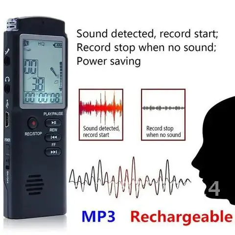 Professional USB Voice Recorder 8GB/16GB/32GB 96 Hours Dictaphone Digital Audio Voice Recorder With WAV,MP3 Player