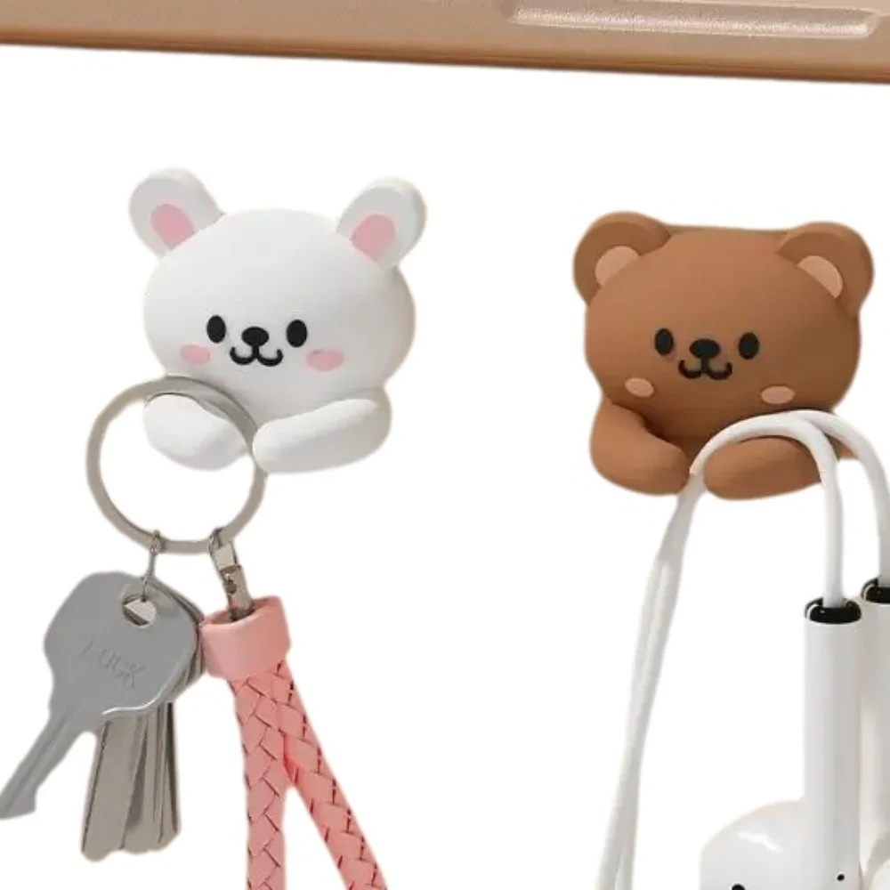 かわいい自己粘着ケーブルクリップかわいい動物デザインデスクトップオーガナイザーケーブルホルダーコードワインダークリップイヤホン