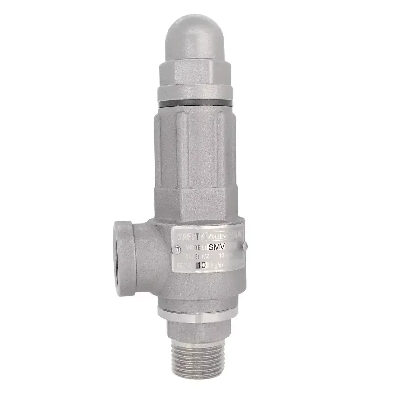 304 Stainless Steel Safety Valve High Pressure Relief Valve for Water Air Gas Industrial Pipeline Protection Durable