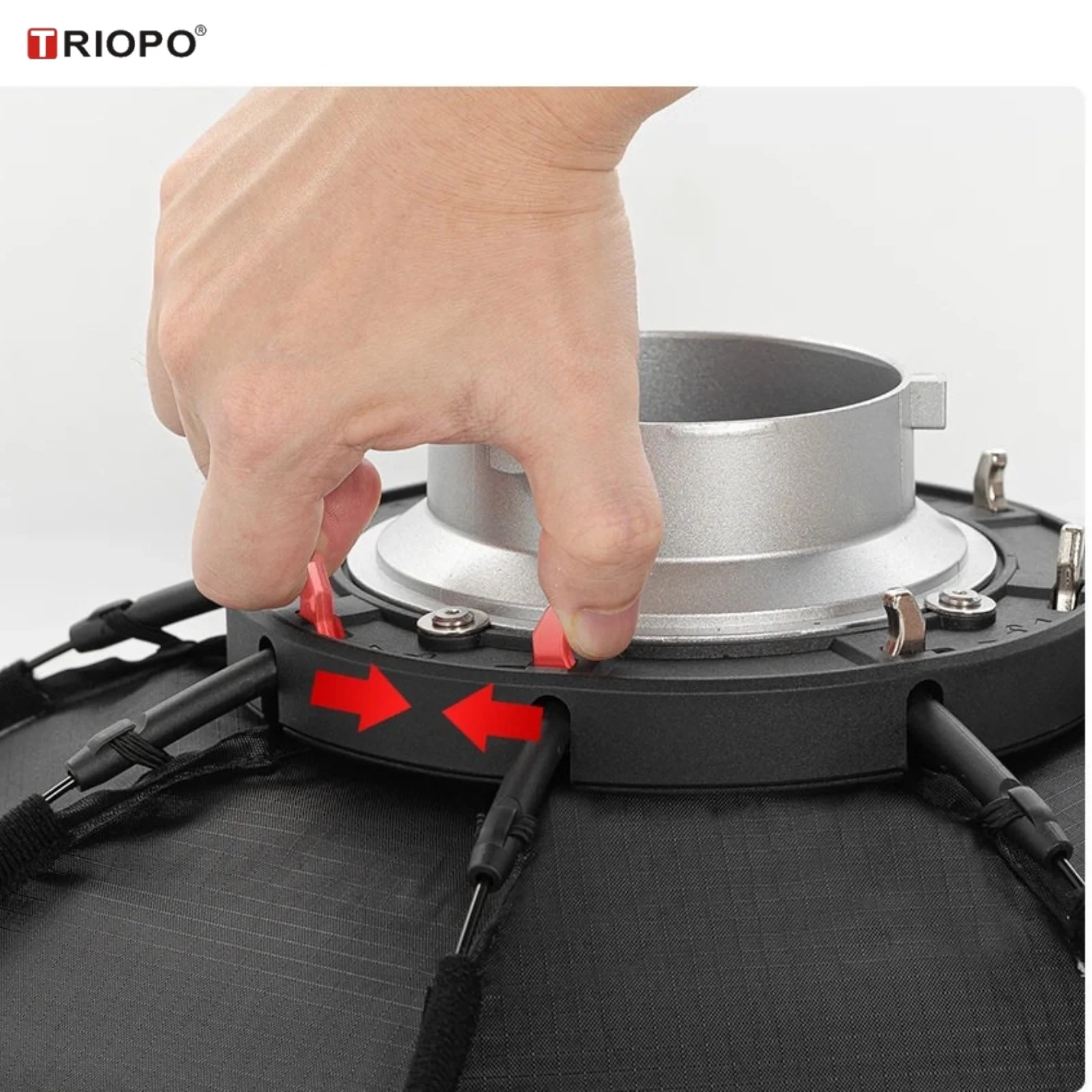 Triopo suporte portátil ou suporte de montagem bowens para triopo 55cm/21.6 polegadas 65cm/25.6 polegadas 90cm/35.4 polegadas 120cm/47.2 polegadas softbox