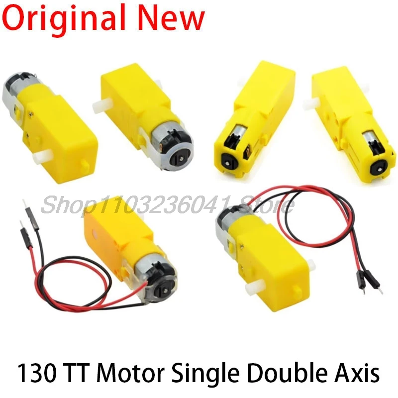 

TT Motor 130motor Smart Car Robot Gear Motor для Arduino DC3V-6V DC Gear Motor Интеллектуальное автомобильное шасси с четырьмя приводами Hot