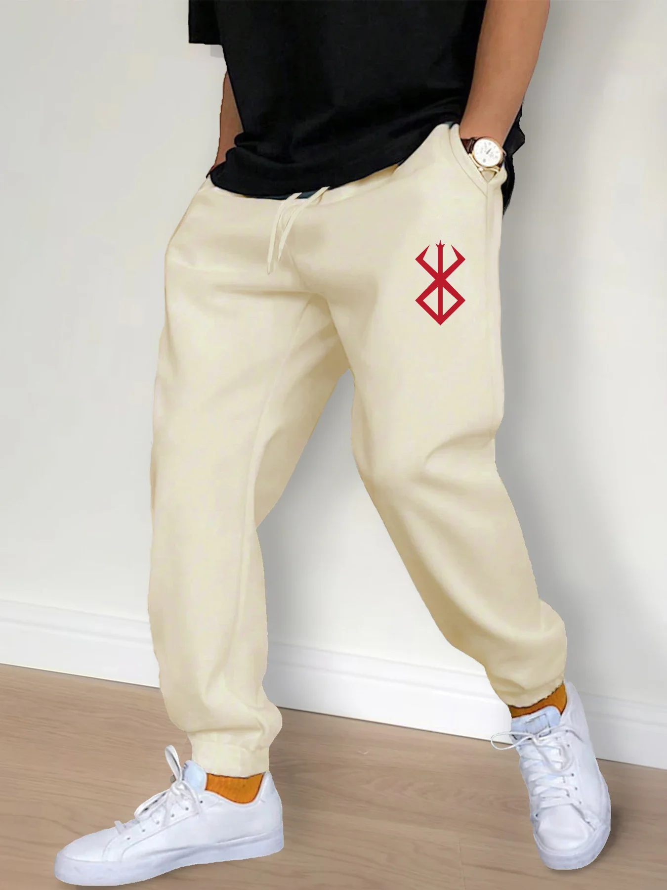 2024 nuovi pantaloni casual da uomo moda pantaloni casual con lacci pantaloni da jogging esercizio corsa palestra pantaloni fitness pantaloni da strada