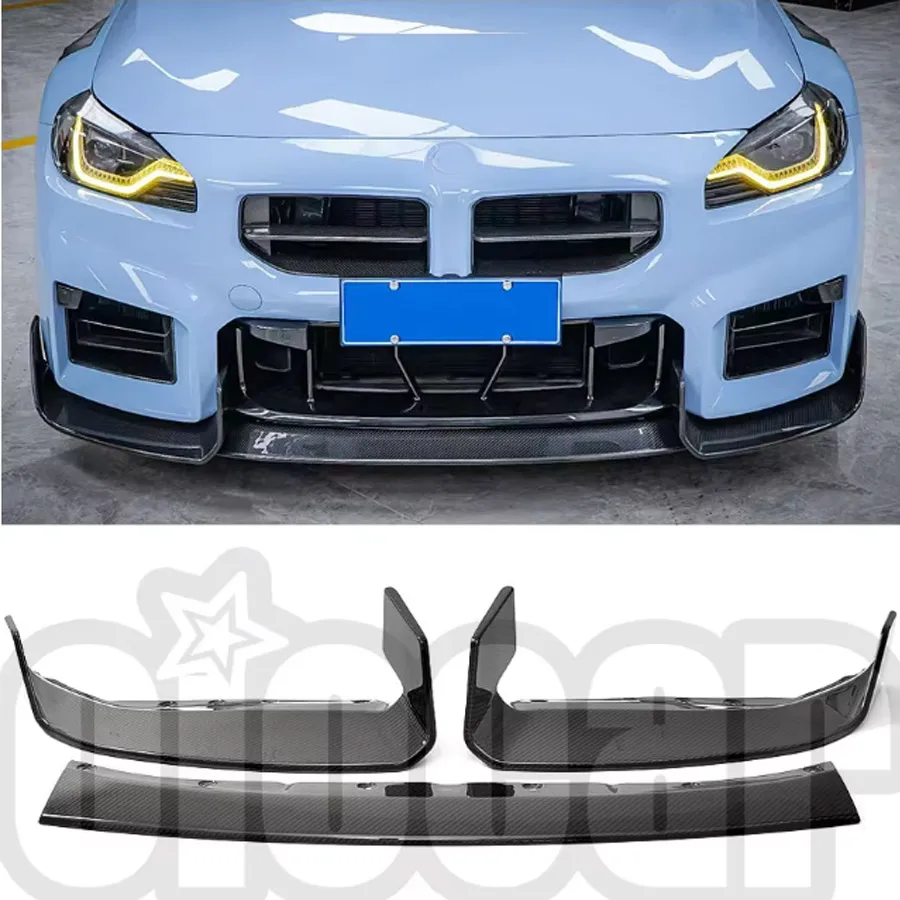 

OiOMOTORS A Style Pre-preg Сухая передняя губа из углеродного волокна для BMW G87 M2