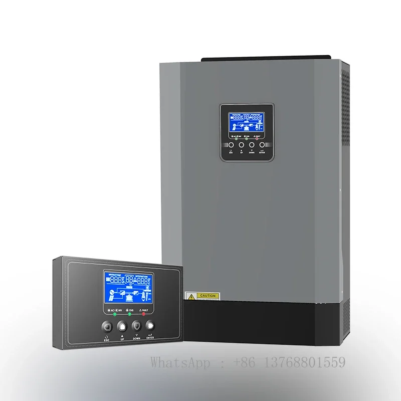 2023 High Quality 5.5KVA Hybrid Inverters 48v Inverter Lithium Solar Dc To Ac Mppt Home Energy Storage System