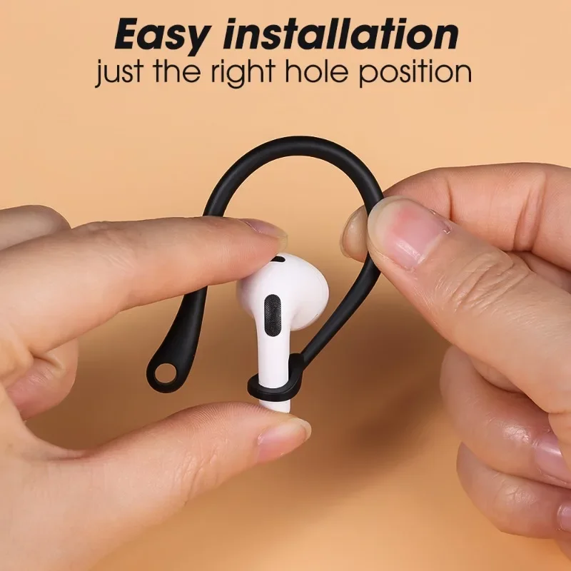 Anti-lost Silicone Earhook Eartips for Apple AirPods 1 2 3 Pro Ear Hooks Ear Tips Wireless Bluetooth Earphone Holder Accessories