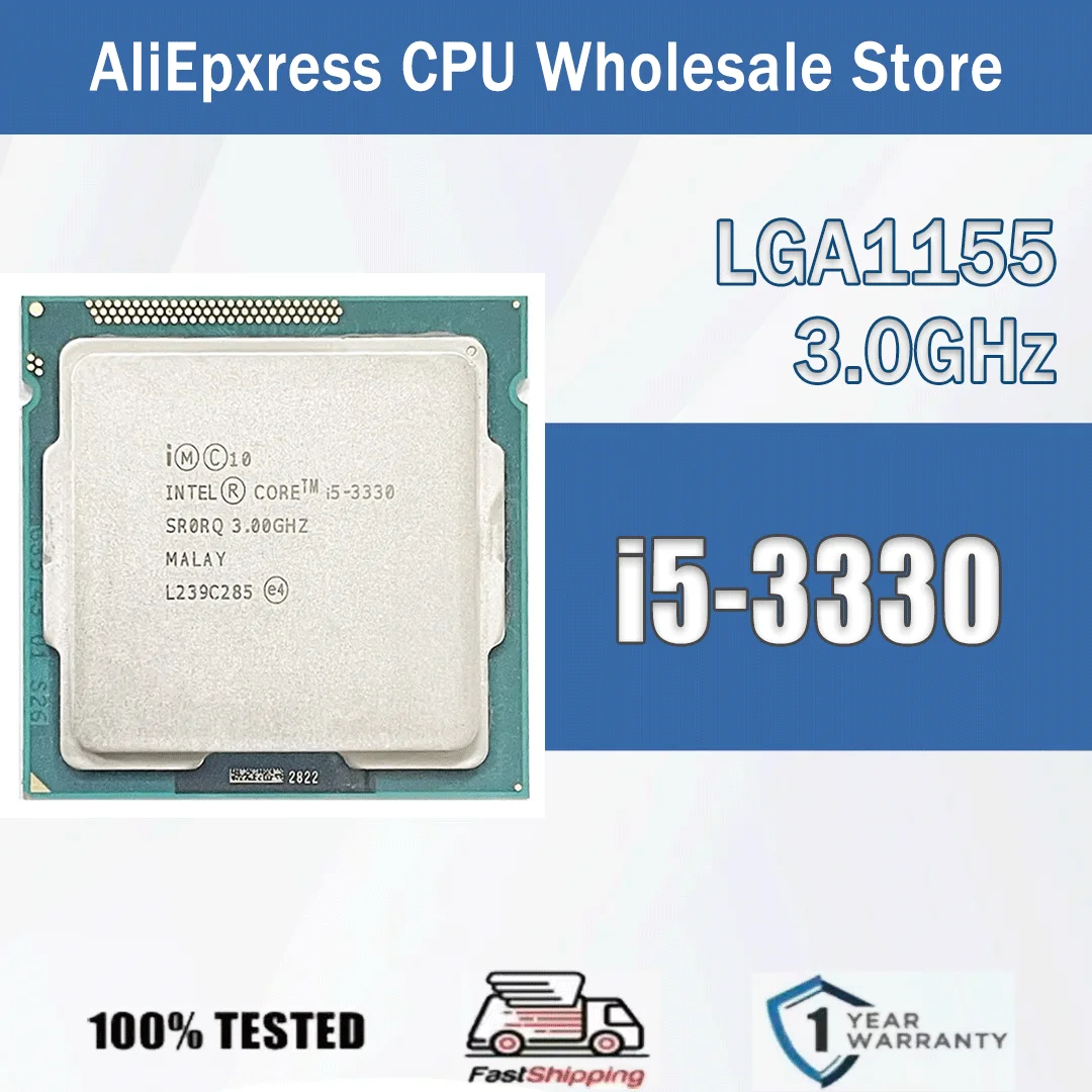 Intel Core I5-3330 3,0 GHz Quad-Core 6M 77W I5 3330 Paquete de servidor de procesador de CPU de computadora LGA1155