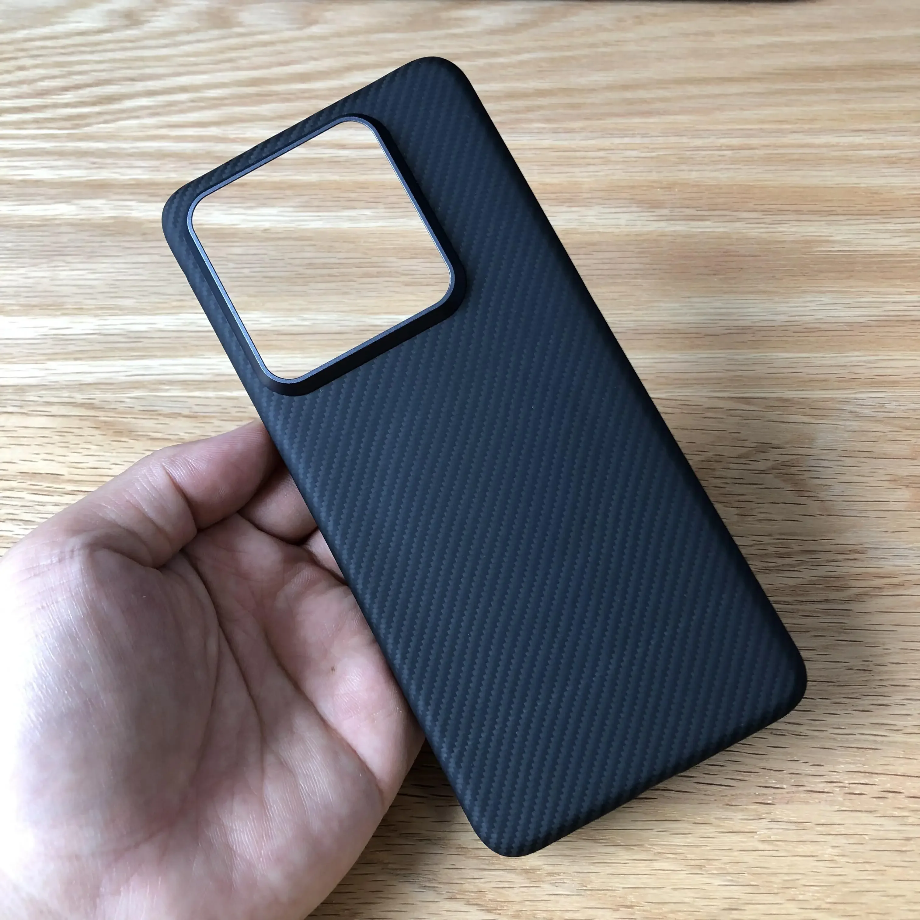 

HKSN balck case for Xiaomi 14 Pro Kevlar Aramid Carbon Fiber lightweight Anti-Scratch Non-Slip Magnetic Wireless charging 09