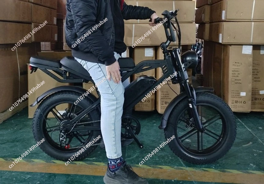 Electric beach snow 20 inch fat tire off-road new retro 520 lithium battery power bicycle