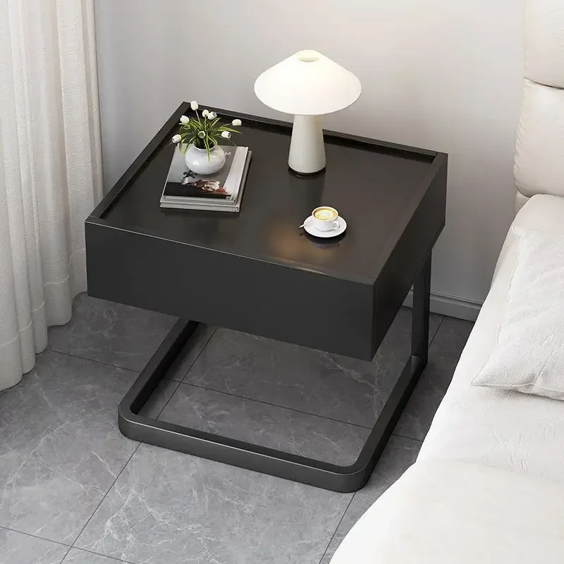 

Bedside Table Light Luxury High-end Bedside Storage Rack New Style Suspended Simple Modern Bedside Table Side Table Bedroom