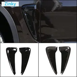 Zinky ABS Car Front Fender Side Air Vent Cover Trim for BMW X5 F15 2014-2018 Shark Gills Side Vent Stickers Accessories 2Pcs