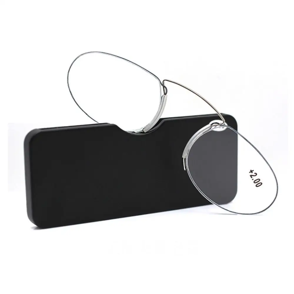Mini Lazy Glasses Reading Eyeglasses Nose Clip Magnifying Nose Rack Portable Legless Presbyopic Men Women Hyperopia Eyewear