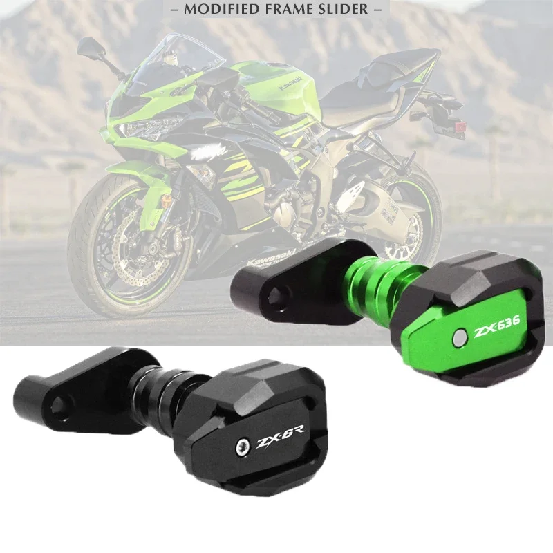 

For KAWASAKI ZX-6R ZX6R ZX 6R 636 ZX636 2021 2022 Motorcycle Falling Protection Frame Slider Fairing Guard Crash Pad Protector