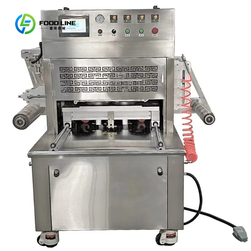 Customized Beef Poultry Meat Fish Shrimp Salmon Seafood Tray Vacuum Skin Packing Machine