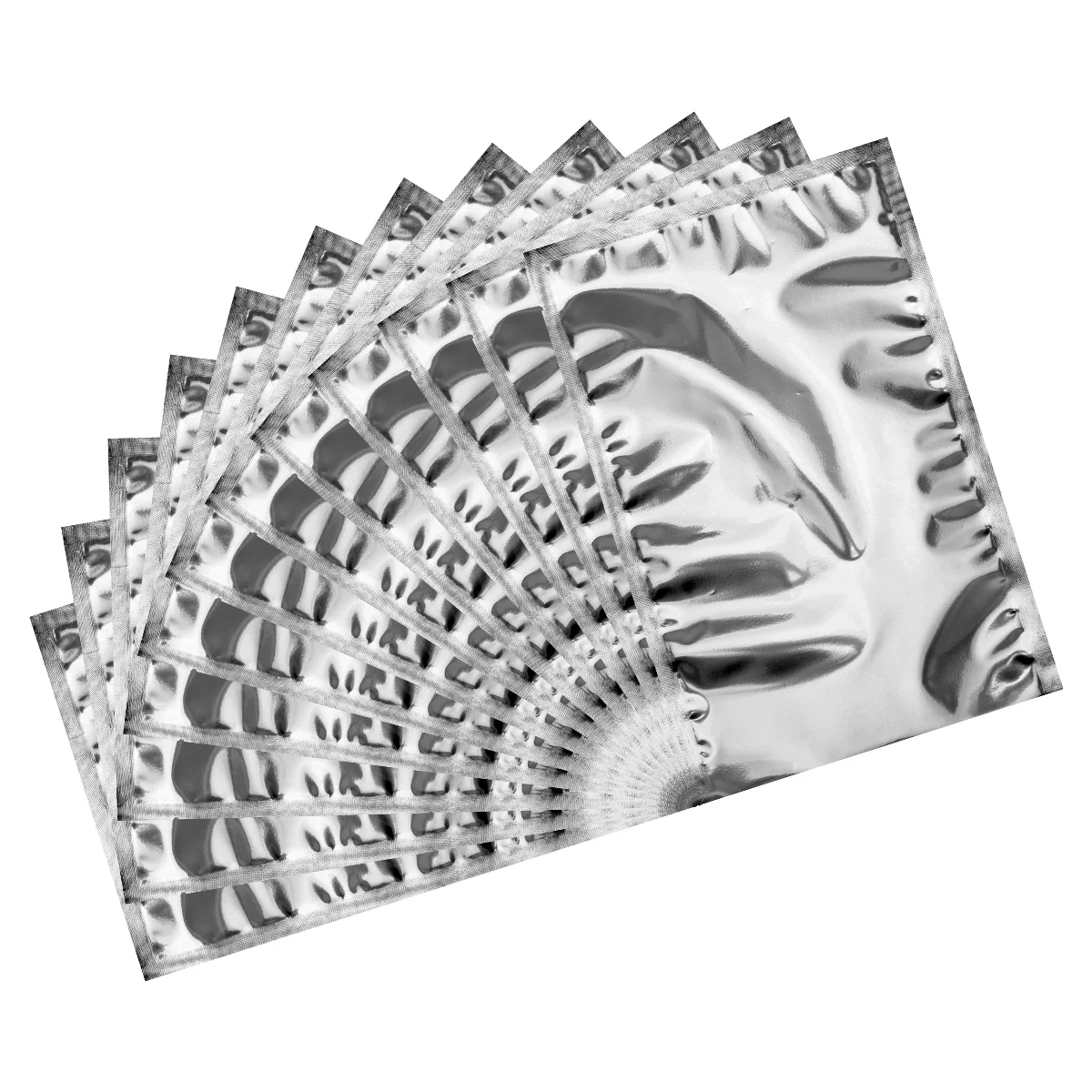 

100Pcs Aluminum Foil Food Storage Bags Semitransparent Waterproof Reusable Bags for Coffee Nuts Sugar Tea Packaging