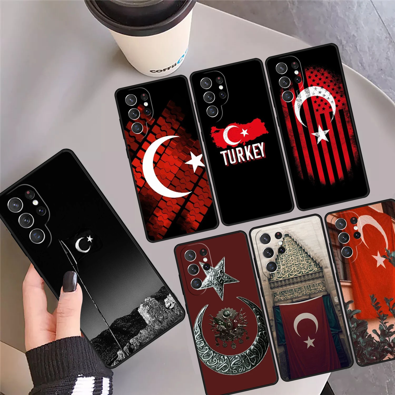 

Turkey Turkish Flag Phone Case Cover For Samsung Galaxy S24 S25 Ultra S23 S22 Plus S21fe Lite S20 Note 10 20 Pro