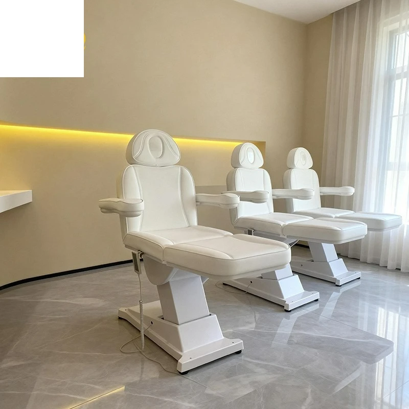 High-end electric beauty bed, special heating massage bed for beauty salons, lifting spa multi-functional beauty chair