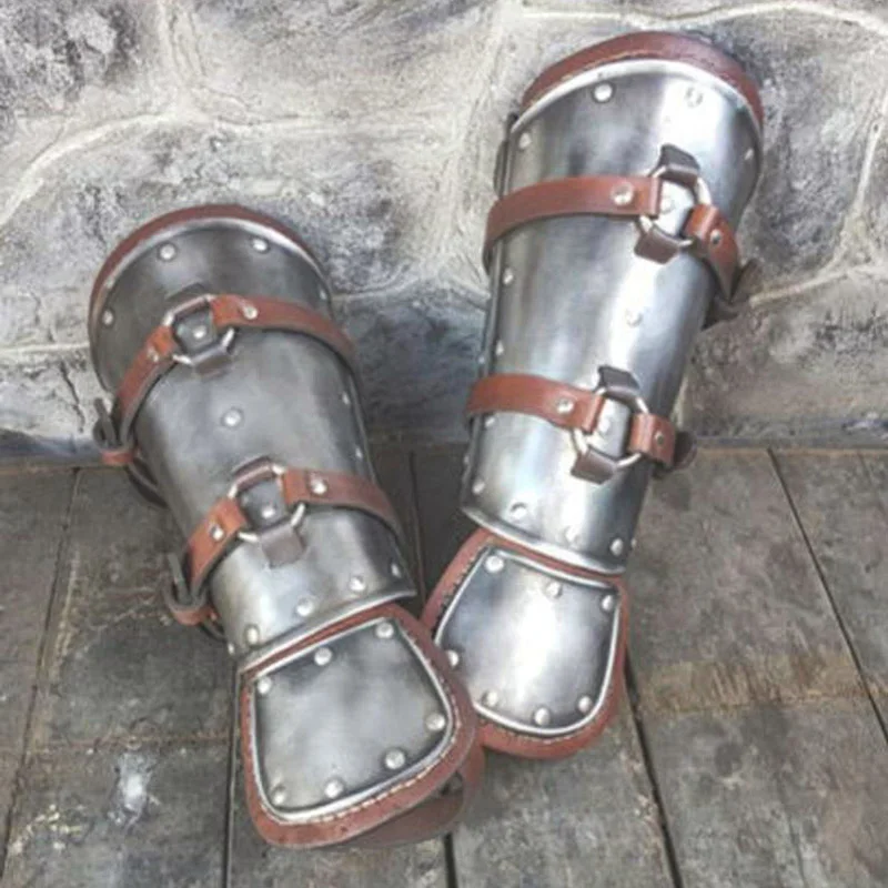 القرون الوسطى Steampunk البربري الجلود واقي للذراع براسر القراصنة فارس معركة القفاز قفازات الرجعية حزام قابل للتعديل الرجال تأثيري