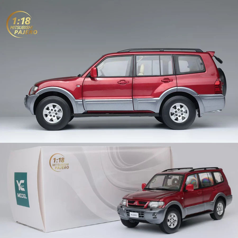 YC Model SunStar(OEM) 1:18 Mitsubishi Pajero V73 Car model Three colors Optional SUV Metal Holiday gift collection