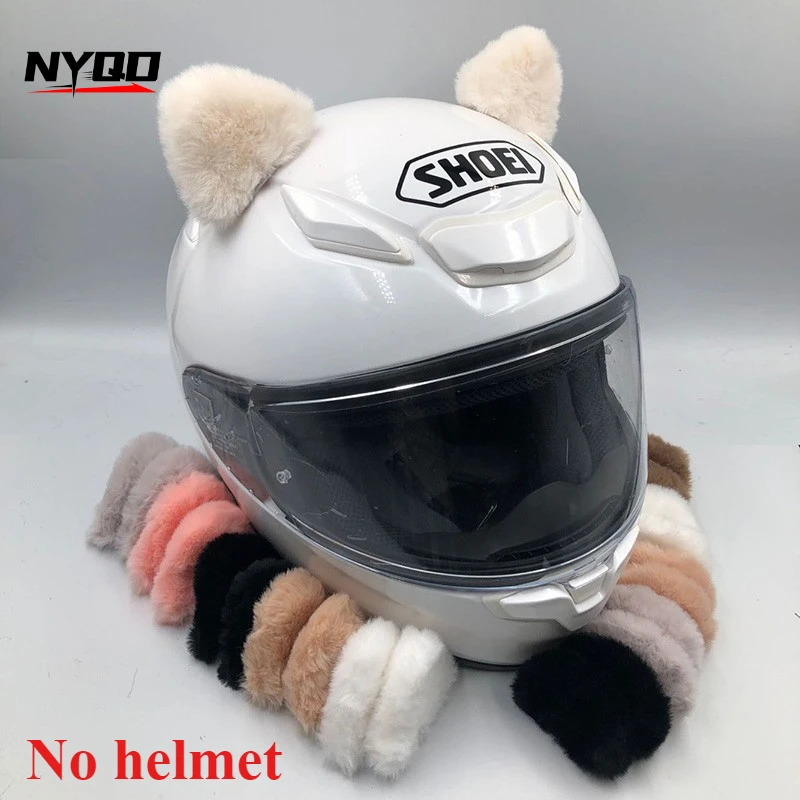 Helmet Accessories Cute Cat Ear Motorcycles Electric Bikes Skiing Playful Suitable For Girls And Children Helmets Decoration