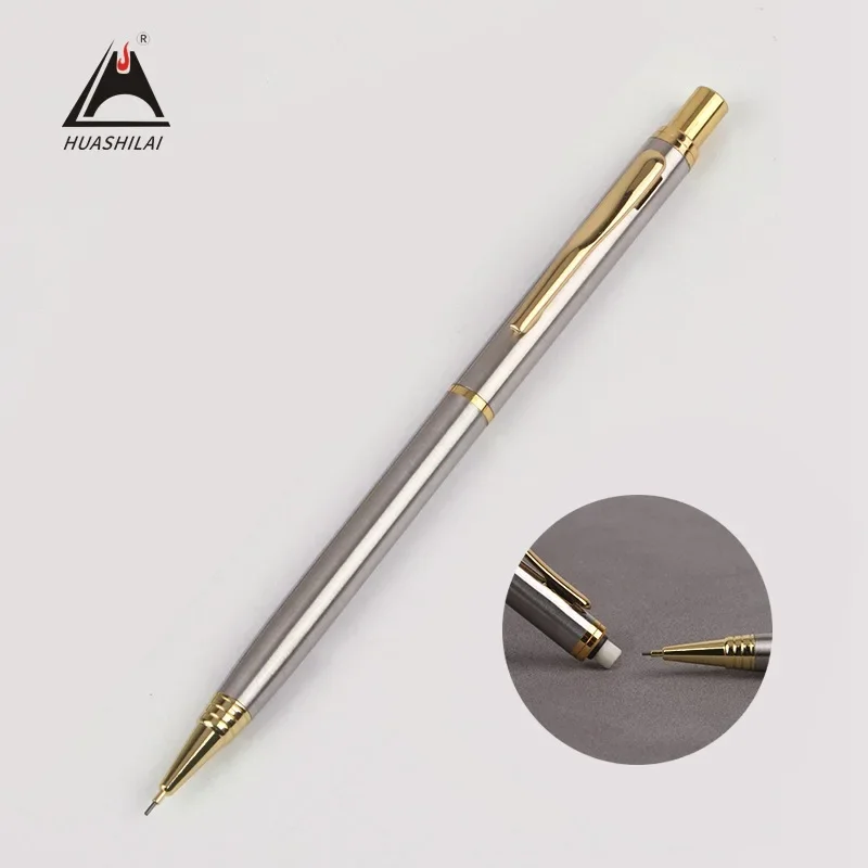 

10PCS Press the metal 0.5MM pencil, student's active automatic pencil