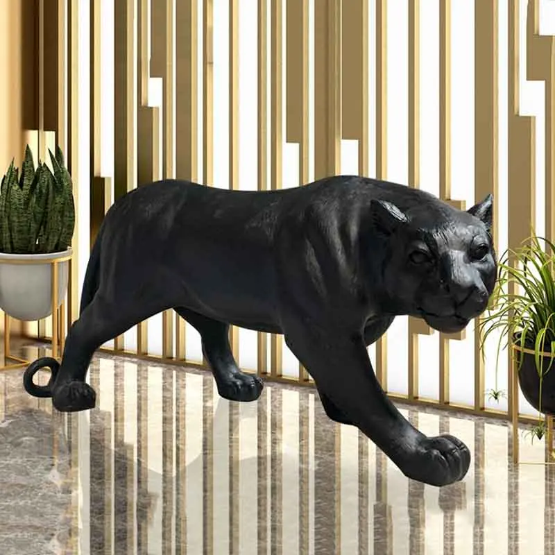 Simulated Leopard Sculpture Ornament,Garden Statues,Creative Artwork,Animal Leopard Crafts Decor,Nordic Room Decor,Customized