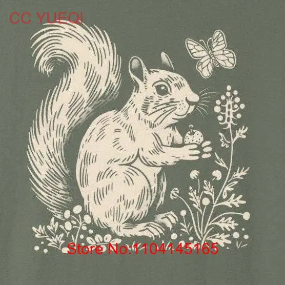 

Футболка Squirrel Cottage Core Comfort Colors Lover Mystical с длинными или короткими рукавами