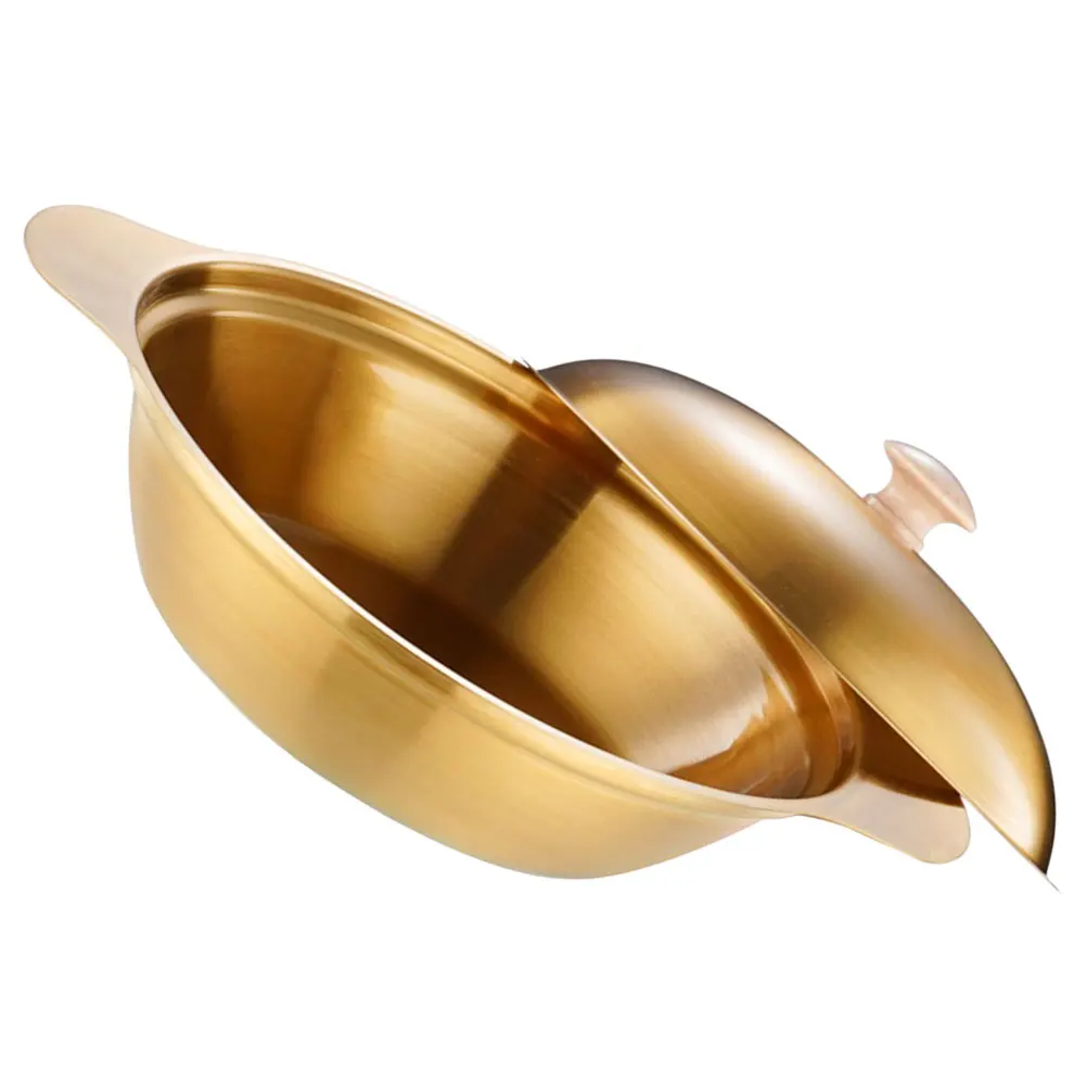 

Stainless Steel Dry Pot Multifunctional Kitchen Cooking Wok Suitable Family Use Heat-Resistant Household Hot Pot Seafood