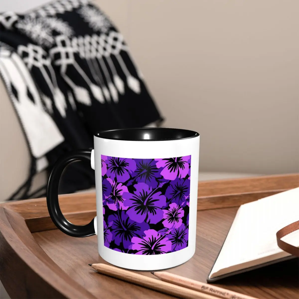 Epic Hibiscus Hawaiian Floral Aloha Mug Funny Ceramic Coffee Cups Tea Mugs Milk Cup Drinkware Gifts for Woman Man