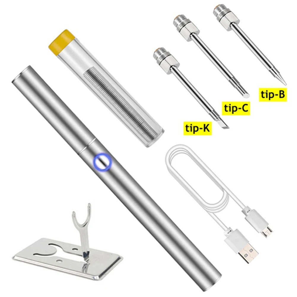 Soldering Iron Pen Kit  USB Rechargeable  Short Circuit Protection Lightweight and Convenient 15W Output Power