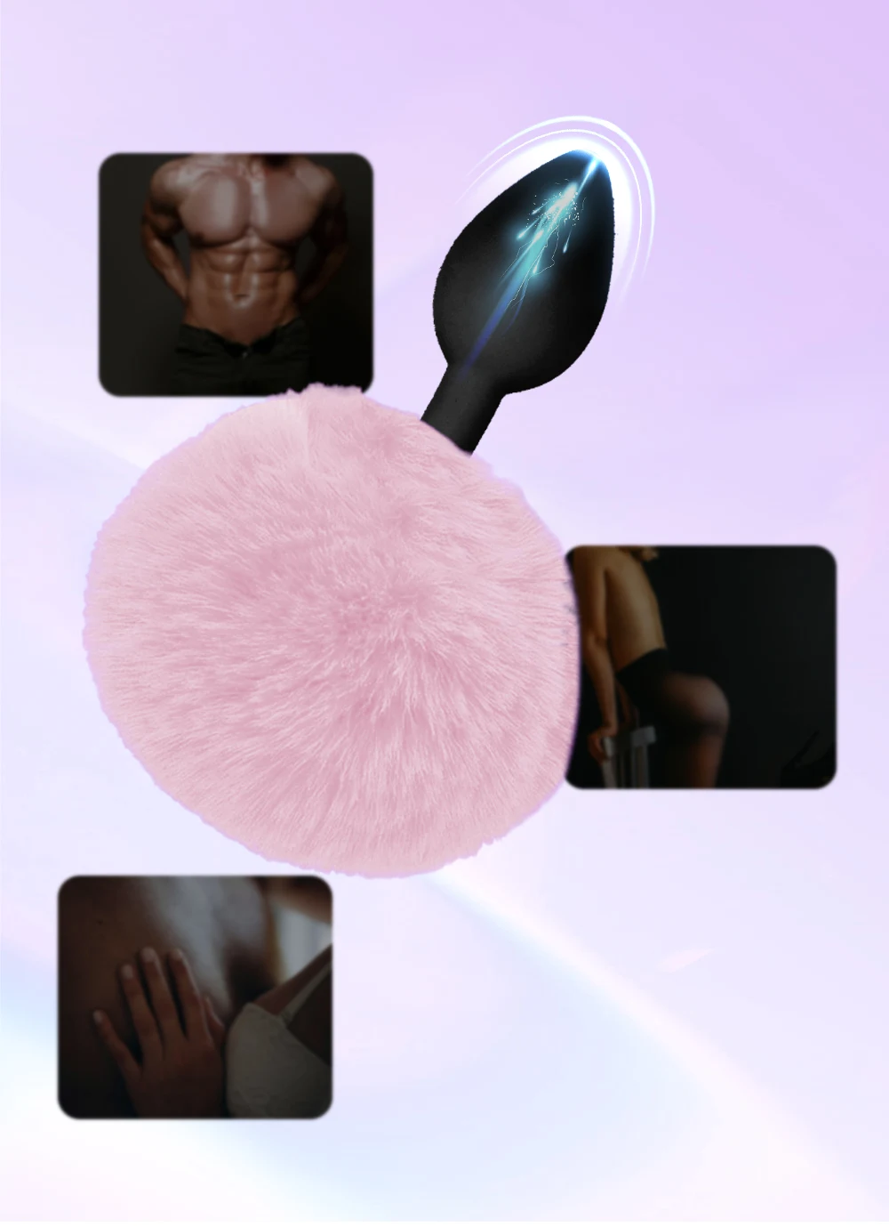 المكونات الشرج ذيل أرنب دور اللعب Bdsm سيليكون جهاز تدليك للبروستاتا بعقب المكونات سيليكون الأرنب الذيل الجنس لعب للنساء الرجال مثلي الجنس