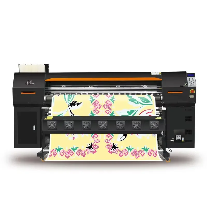 PO-TRY Convenient to Operate Sublimation Printing Machine 1900mm High Speed Heat Transfer Printer