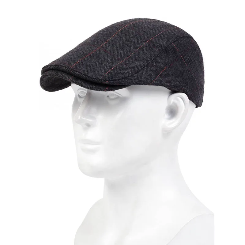 Fashion Plaid Stripe Newsboy Cap for Men Women Autumn winter Flat Ivy Vintage Hat Irish Outdoor Beret painter Hat