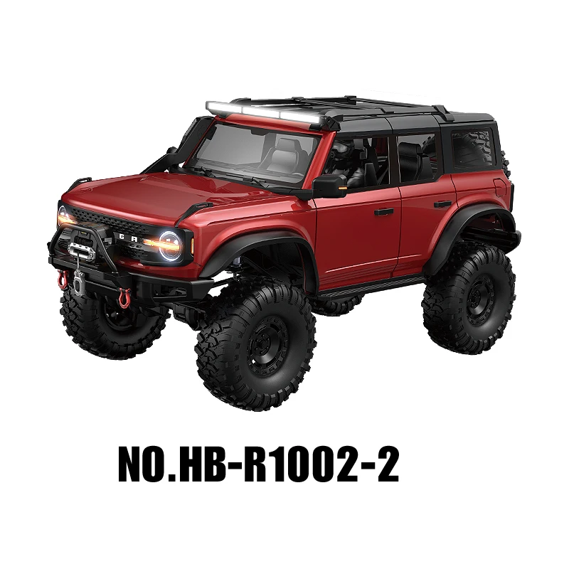 Nuevo HB-R1001 vehículo todoterreno Ford Wrangler simulado 1:10 tracción en las cuatro ruedas vehículo de Control remoto profesional regalos de navidad