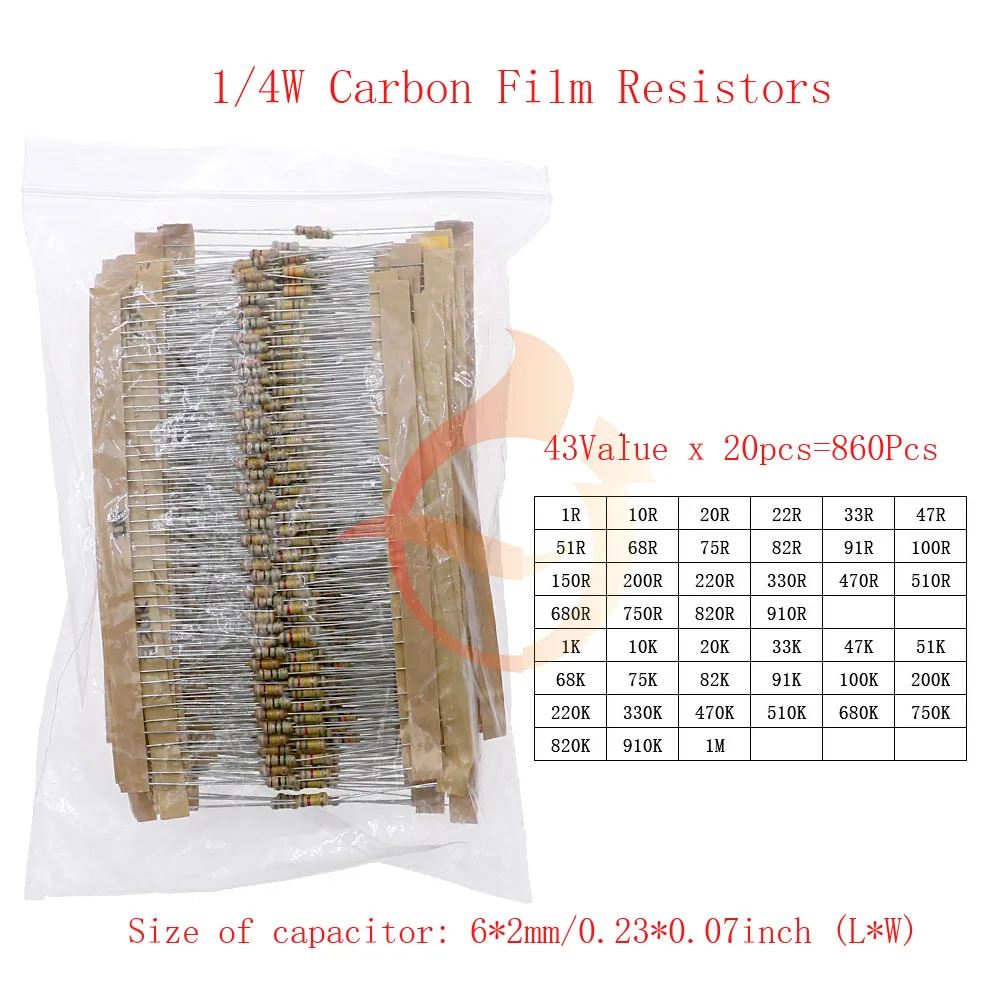 Variant: 0.25W x 860pcs