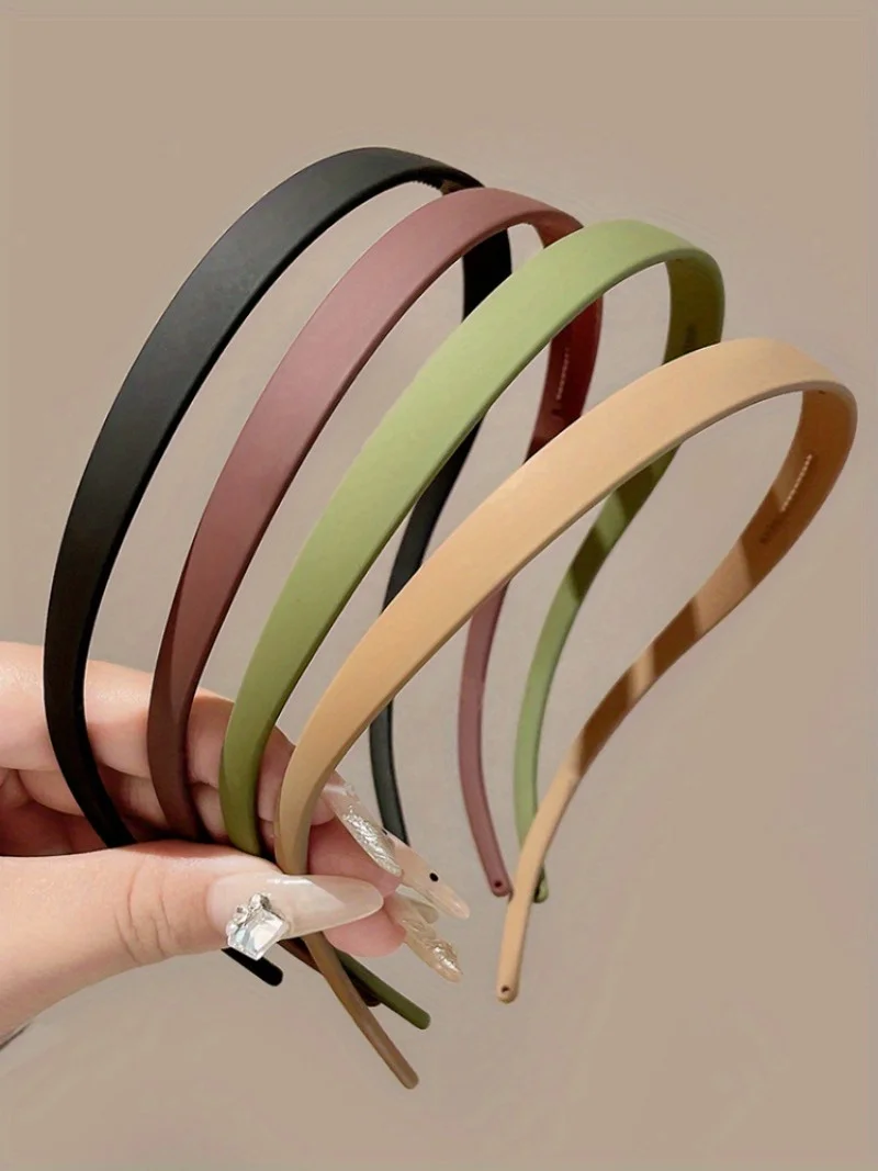 Minimalistisches, mattes Stirnband, U-förmiges Anti-Rutsch-Stirnband, geeignet für Frauen, modisches, vollständig abgestimmtes Haar-Accessoire – Detail 11