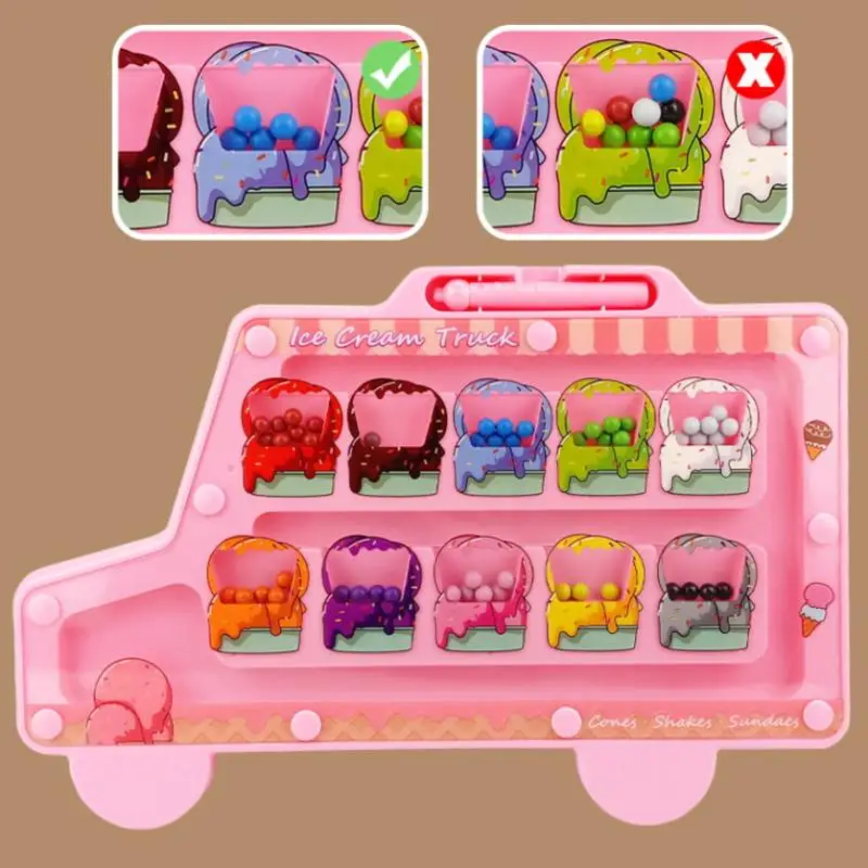 子供向けモンテッソーリゲーム、感覚遊び用磁気迷路、細かい運動能力とペンコントロールトレーニング、色分け教育玩具。