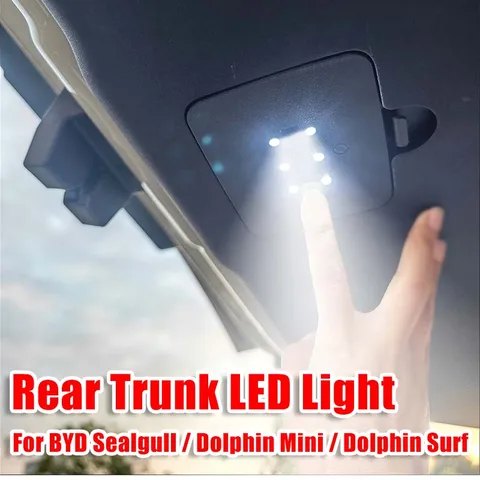 Для BYD Seagull/Dolphin Mini/Dolphin Surf светодиодное освещение багажника задней двери ультра-яркий обновленный светильник автомобильные аксессуары интерьер