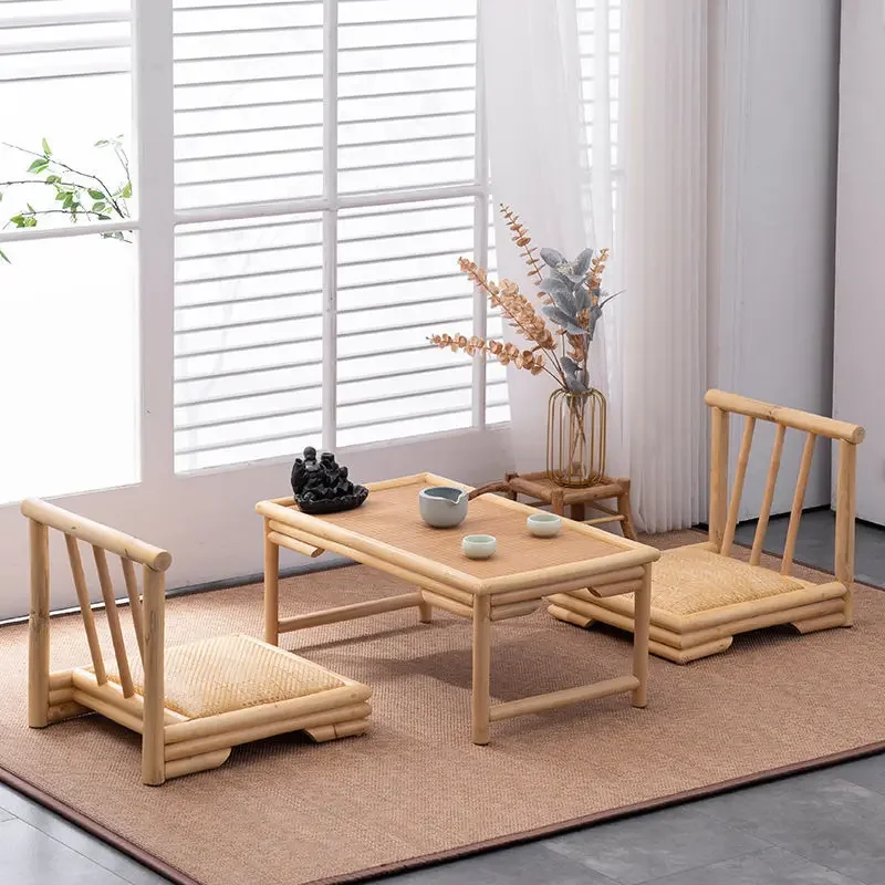 Japanese bay window small coffee table tatami table simple zen low table balcony small household