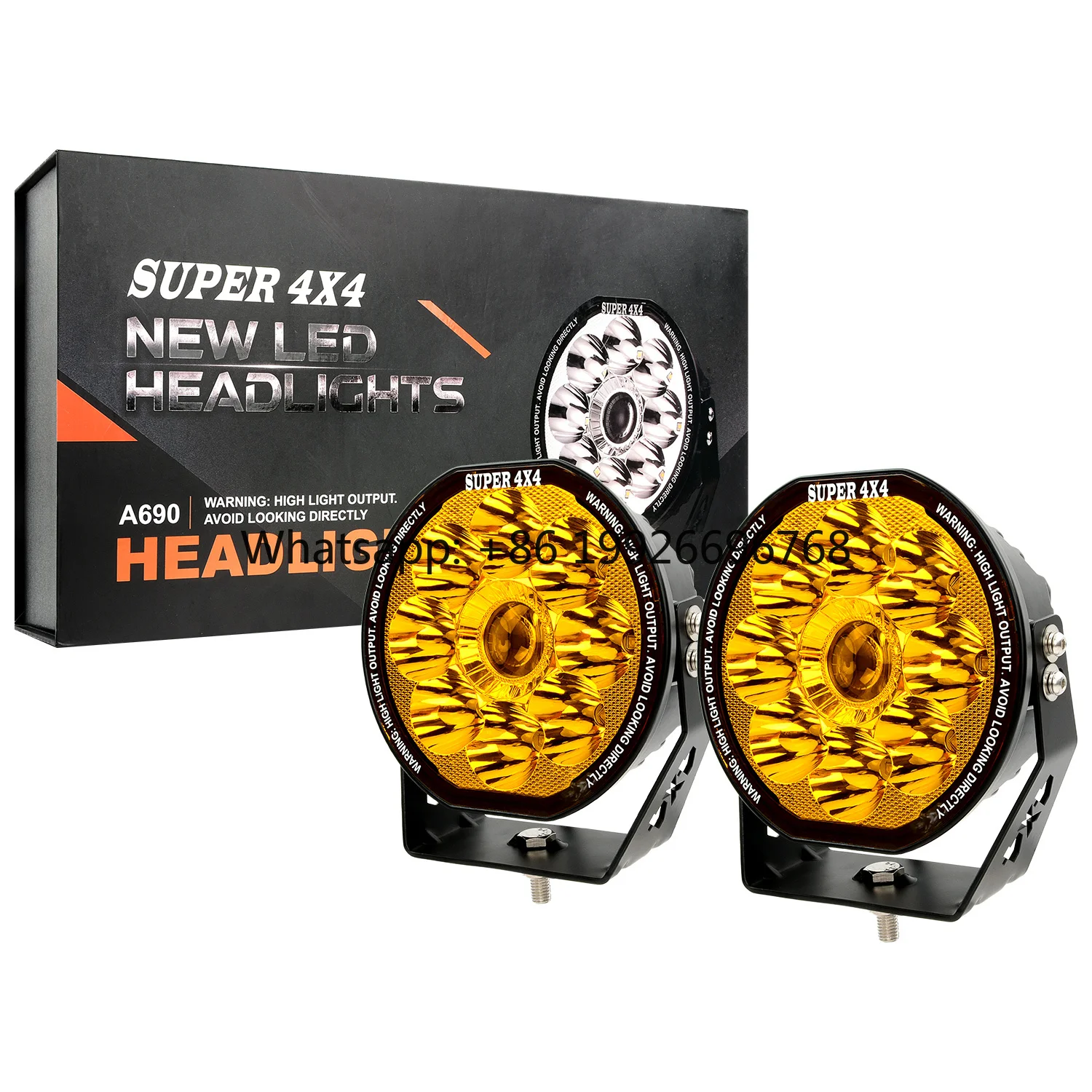 

Super Bright 7 Inch 90W With RGB DRL Car SUV ATV Truck Offroad Motorcycle LED Spot Work Driving Light 12-24V DC