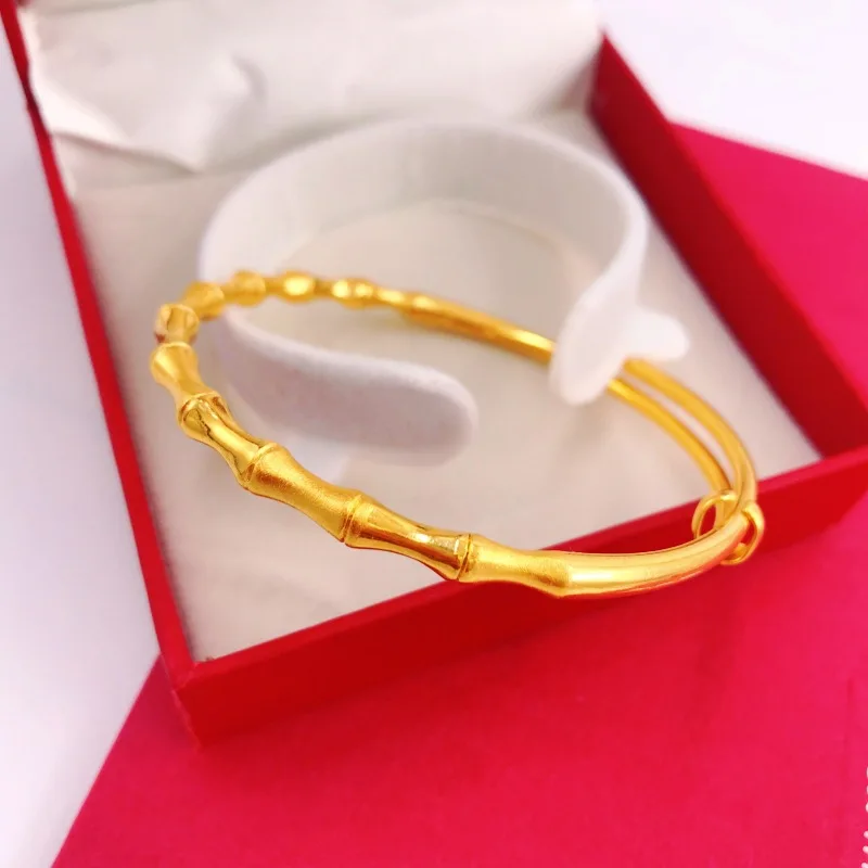 S925 Sterling Silver Bamboo Joint Bracelet New Fashion Push Pull Adjustable Handmade Jewelry For Festival Birthday Surprise Gift