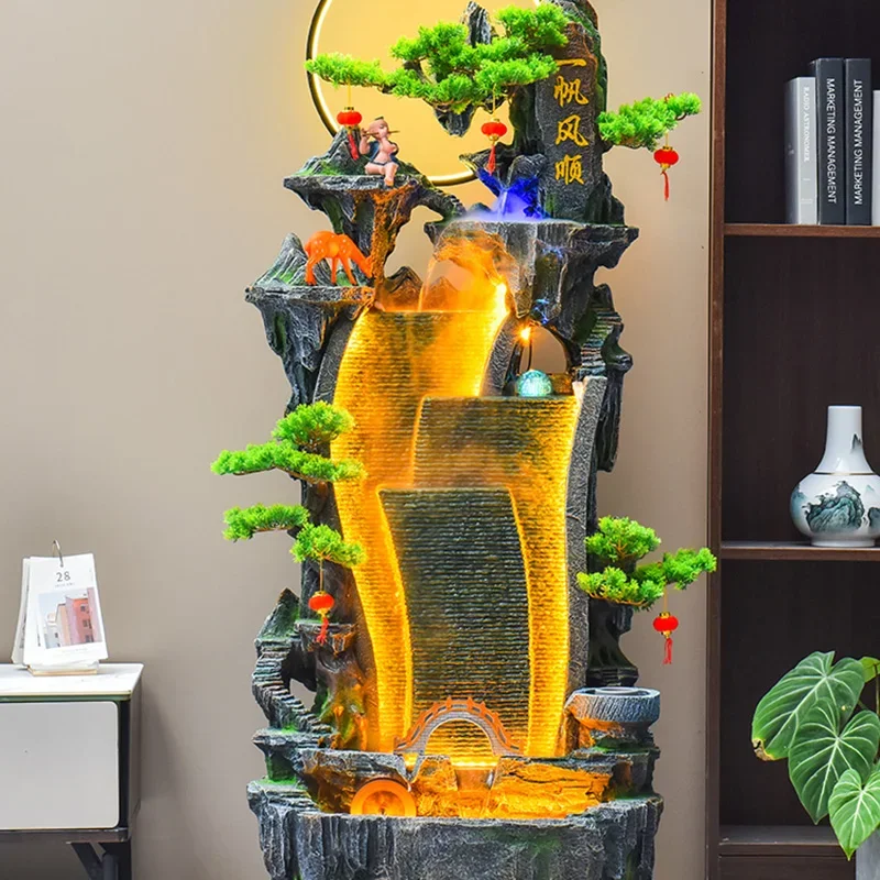 Water Rockery Indoor Fountain Rich Meaning Of Home Decoration Home Decoration Office Indoor Fountain Corporation Fuente Interior