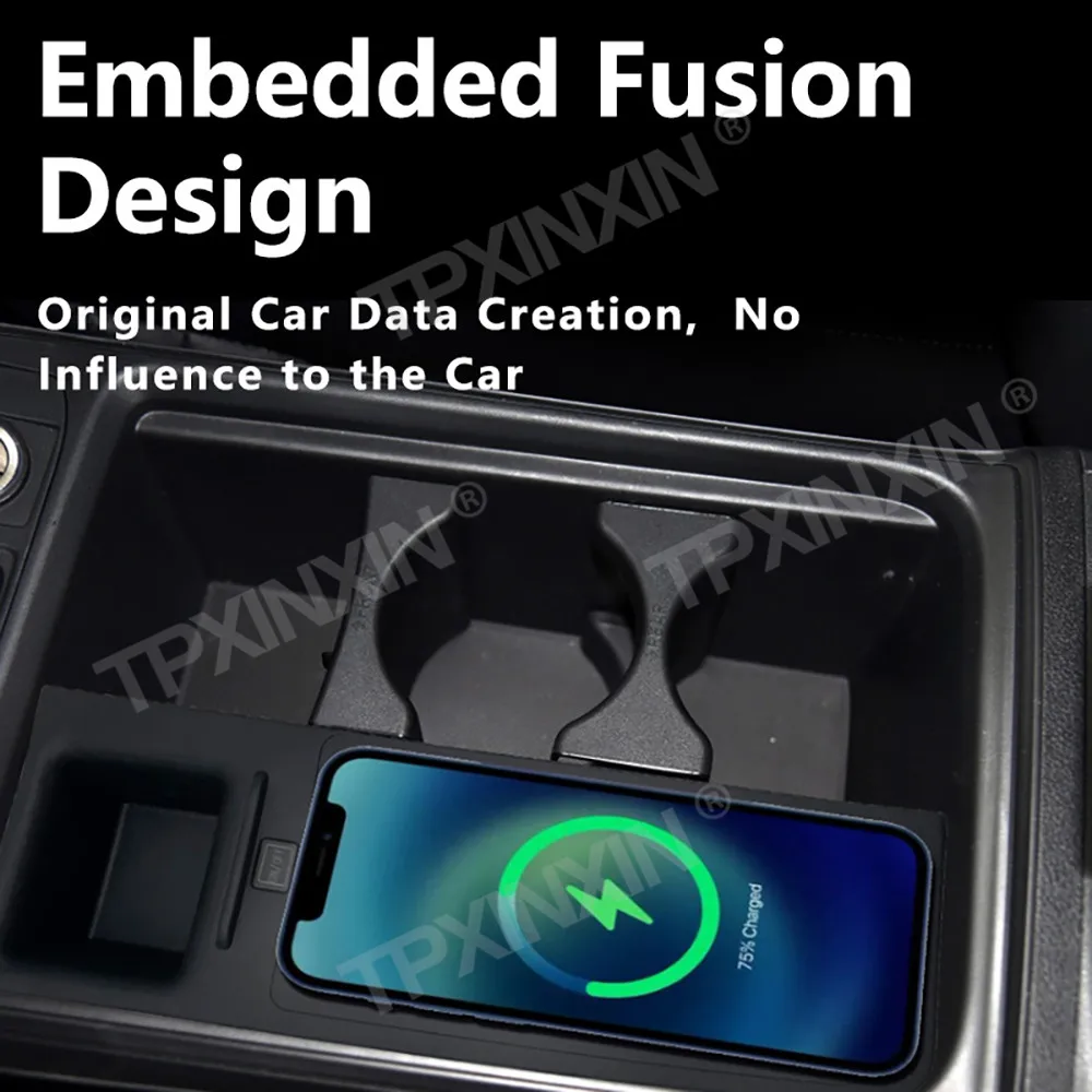 

Для Honda CR-V 4th 2014-2016 Quick QI Автомобильное беспроводное зарядное устройство Быстрая зарядка Интеллектуальная инфракрасная панель мобильного телефона