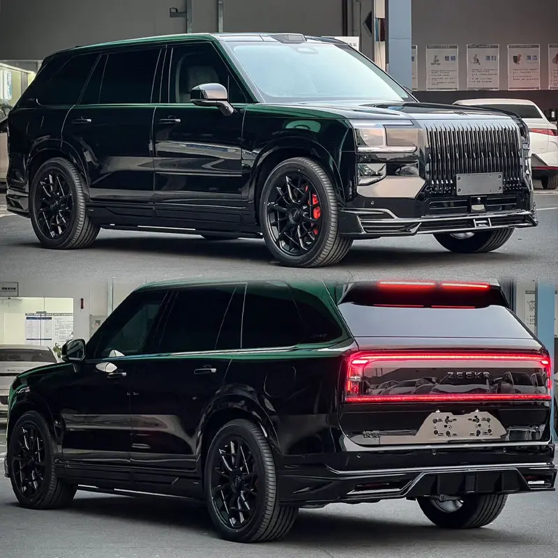 Suitable for 9X Modified TKR Darth Vader Appearance Kit Surrounded Front Shovel Front Lip Side Skirt with Light Rear Lip Tail
